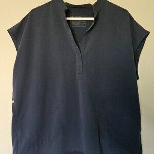 Figs Rafaela Oversized Scrub Top- XL- Dark Harbor